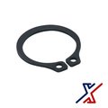 X1 Tools External Retaining Ring, Steel Black Oxide Finish, 3/16 in Shaft Dia, 50 PK X1E-CON-SNA-RIG-0188x50